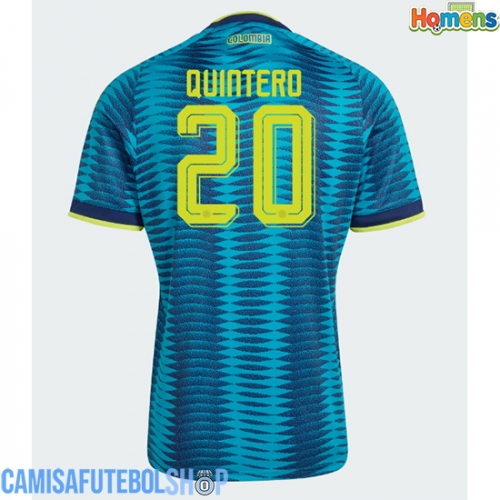 Camisa de time de futebol Colômbia Juan Fernando Quintero #20 Replicas 2º Equipamento Mundo 2026 Manga Curta